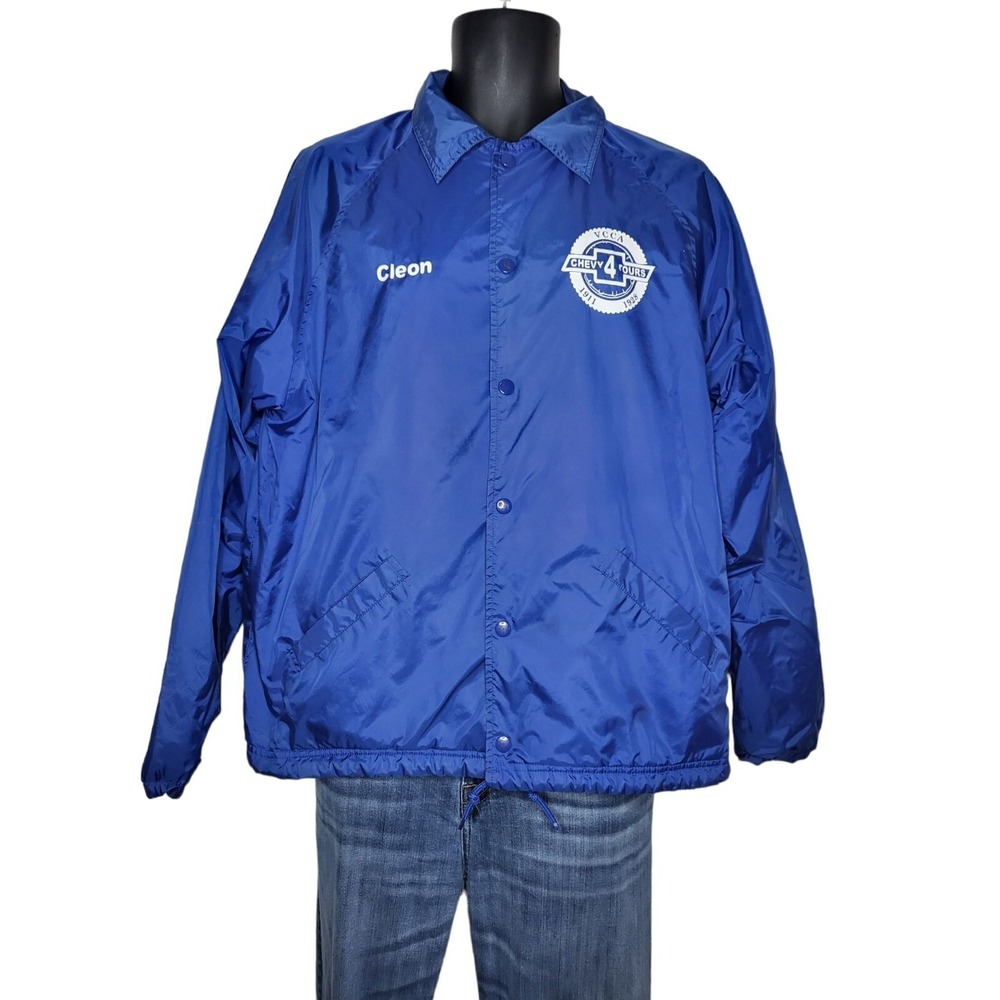 Vintage Sport-Tek Windbreaker Jacket Men Sz M Sport Authority Button Up Casual‎